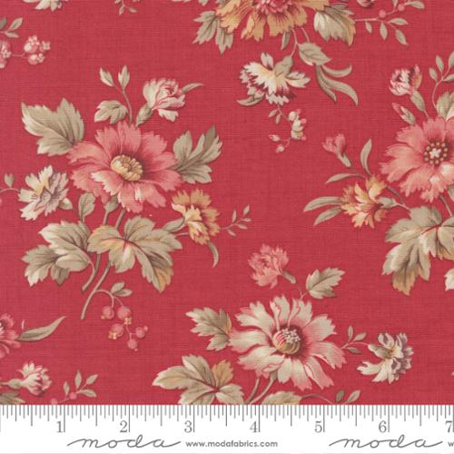 Cotton Fabric, Joie De Vivre ROUGE 13981 13 by French General for Moda Fabrics