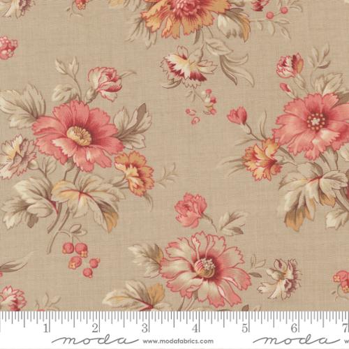 Cotton Fabric, Joie De Vivre ROCHE 13981 15 by French General for Moda Fabrics