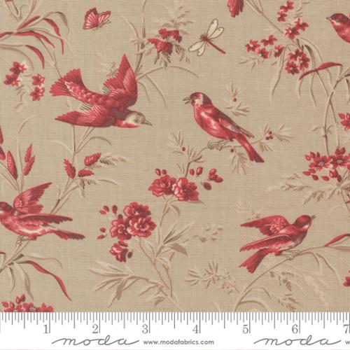Cotton Fabric, Joie De Vivre ROCHE 13983 16 by French General for Moda Fabrics