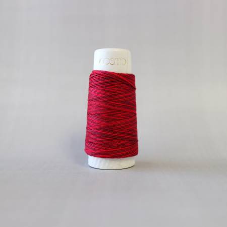 Cosmo Hidamari Sashiko Variegated Thread 30 Meters Cranberry Red # 89-401