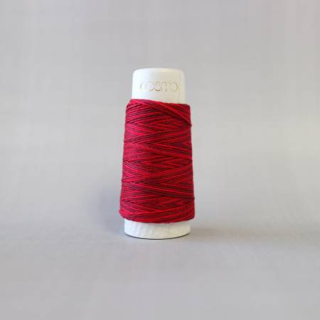 Cosmo Hidamari Sashiko Variegated Thread 30 Meters Cranberry Red # 89-401
