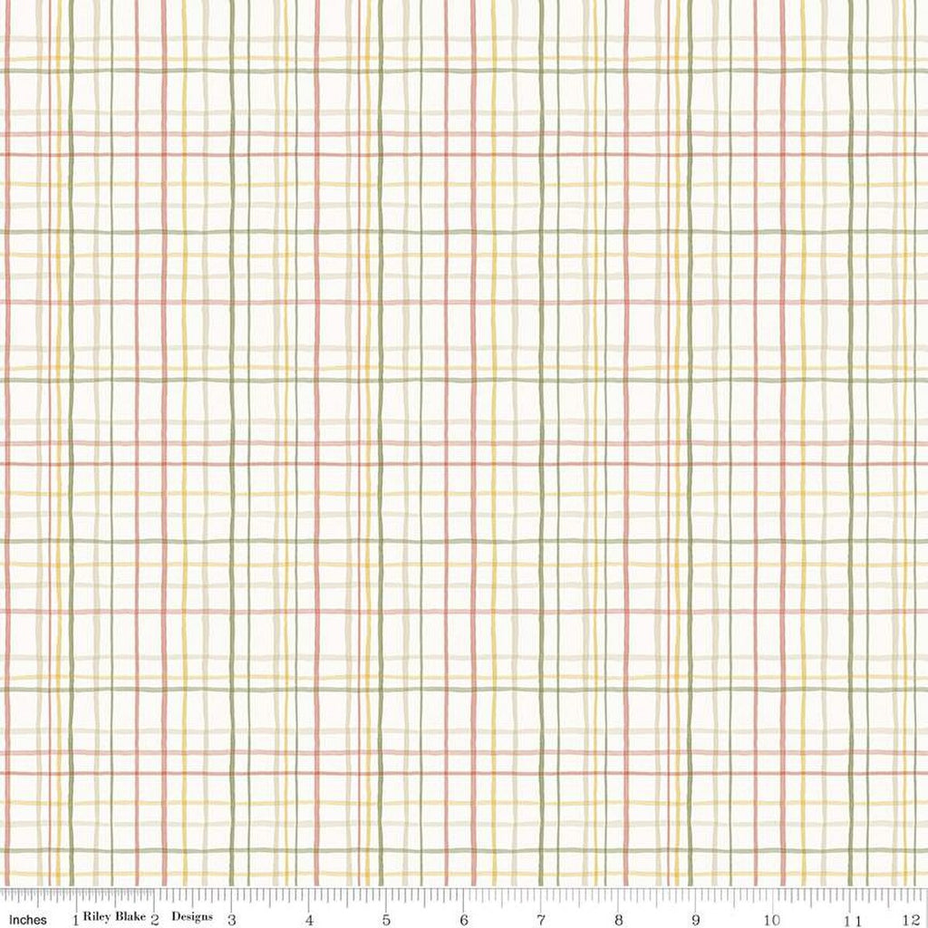 Fabric PLAID CLOUD from LOVE ME MORE Collection from Riley Blake Designs, C15634-CLOUD