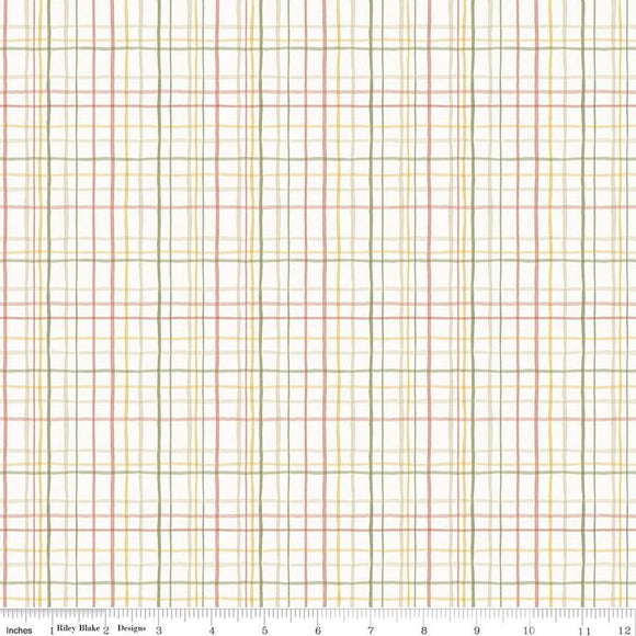 Fabric PLAID CLOUD from LOVE ME MORE Collection from Riley Blake Designs, C15634-CLOUD