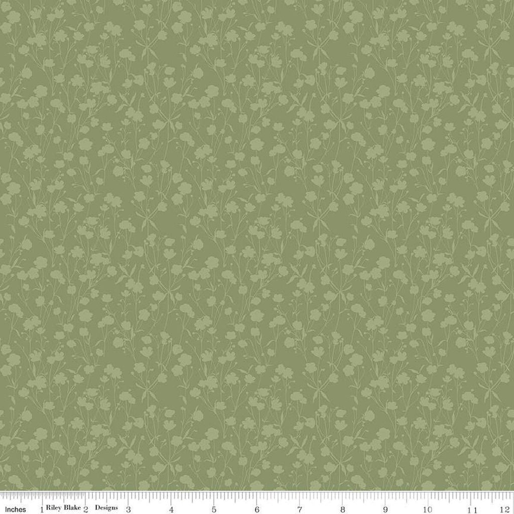 Fabric TONAL GREEN from LOVE ME MORE Collection from Riley Blake Designs, C15635-GREEN
