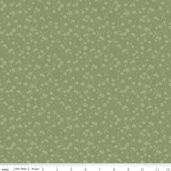 Fabric TONAL GREEN from LOVE ME MORE Collection from Riley Blake Designs, C15635-GREEN