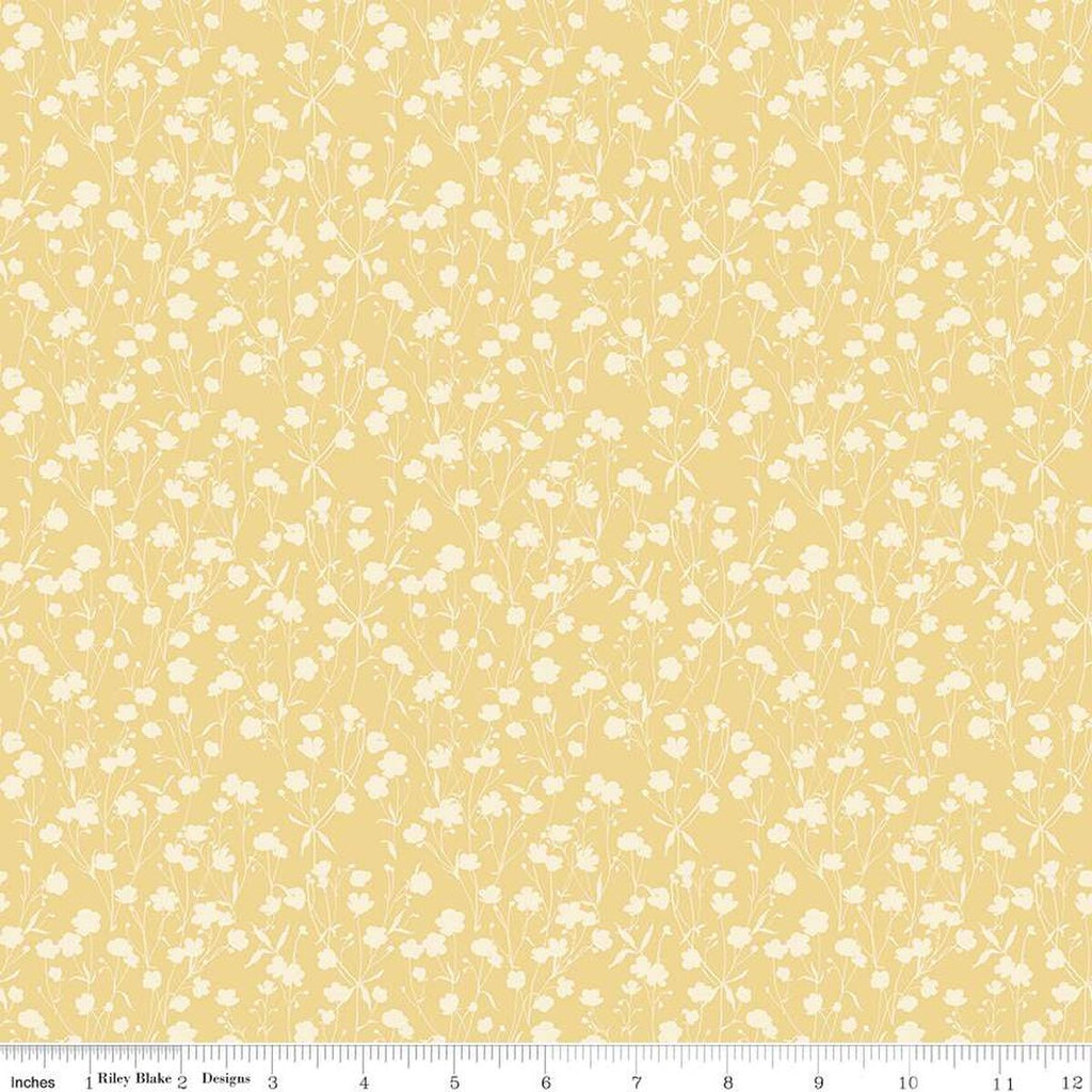 Fabric TONAL YELLOW from LOVE ME MORE Collection from Riley Blake Designs, C15635-YELLOW