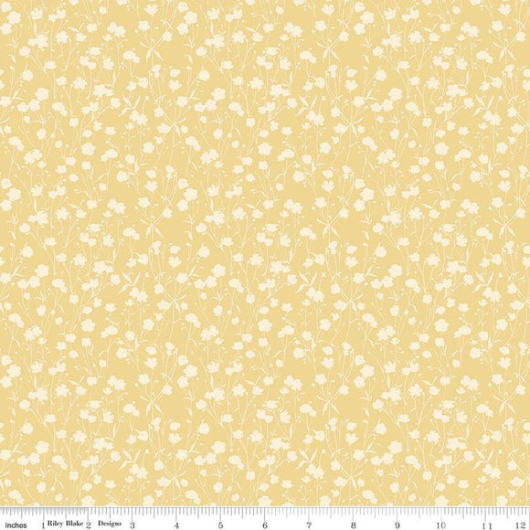 Fabric TONAL YELLOW from LOVE ME MORE Collection from Riley Blake Designs, C15635-YELLOW