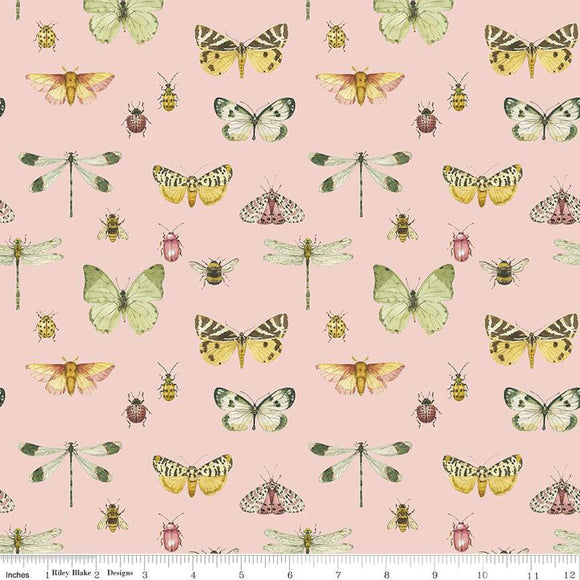 Fabric FLUTTER BLUSH from LOVE ME MORE Collection from Riley Blake Designs, CD15632-BLUSH