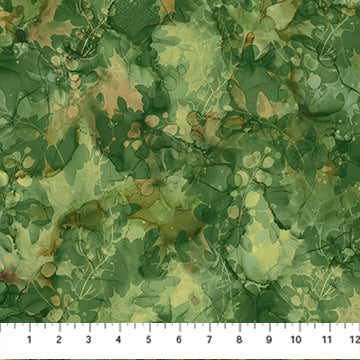 Fabric DP28058-76 LEAF TEXTURE DARK GREEN from AUTUMN BREEZE Collection by Deborah Edwards and Melanie Samra for Northcott