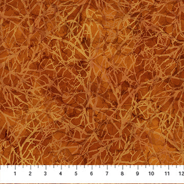 Fabric DP28060-38 BRUNCHES RUST from AUTUMN BREEZE Collection by Deborah Edwards and Melanie Samra for Northcott
