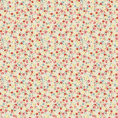 Fabric PINKIE PROMISE YELLOW by Elea Lutz from the My Favorite Things Collection for Poppie Cotton, # FT23709