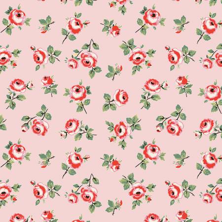 Fabric ROSE PETALS PINK by Elea Lutz from the My Favorite Things Collection for Poppie Cotton, # FT23713