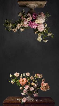SHADOW AND ELEGANCE Collection, Naturally Charmed Duo Digiprint Fabric # LL101-DU1D, by RJR