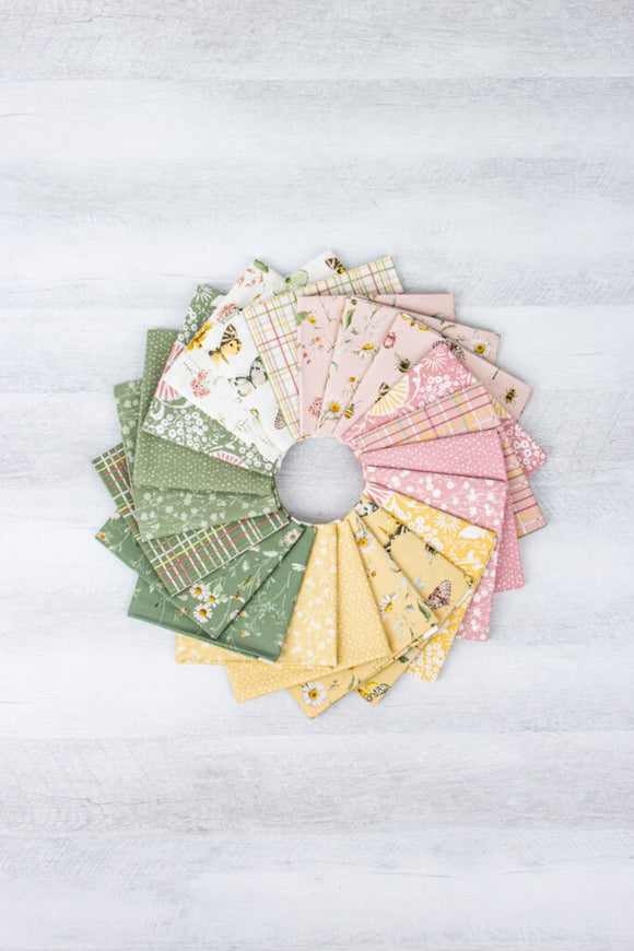 Fat 1/4 bundle of Full LOVE ME MORE Collection, from Riley Blake Designs