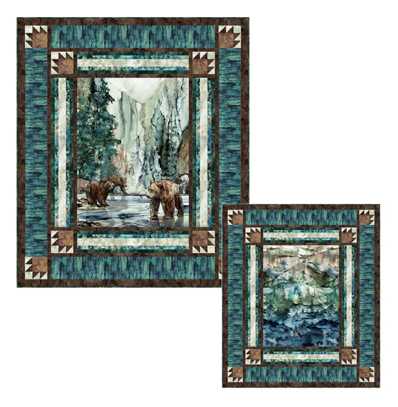 Pattern NORTHERN TRACKS by NEEDLE IN A HAYES STACK PTN 3072, featuring NORTHERN PEAKS collection by Northcott