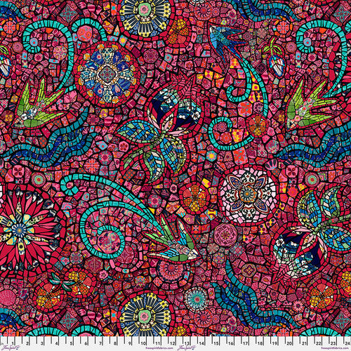 Fabric DANIELI GRANDE-ROSE by Odile Bailloeul from Murano Collection for Free Spirit Fabrics PWOB090.ROSE