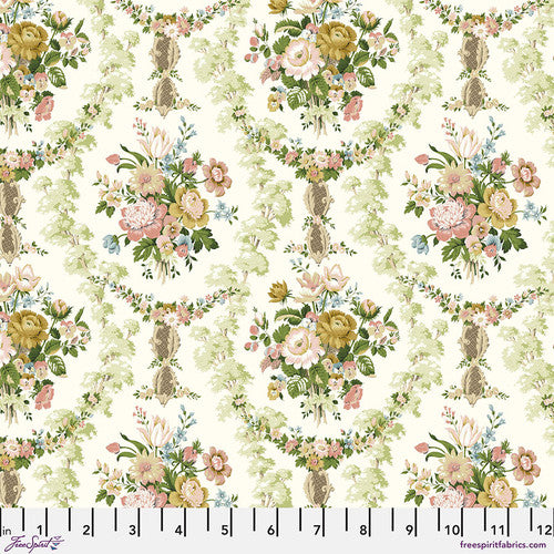 Fabric CHATSWORTH SAGE, from Country Romance Collection, for Free Spirit, PWSA074.SAGE