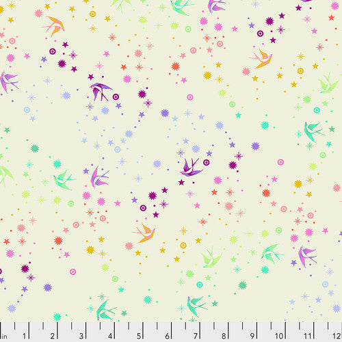 Fabric, NEON TRUE COLORS - COTTON CANDY, Neon Fairy Dust, PWTP133.COTTONCANDY, from Tula Pink for Free Spirit