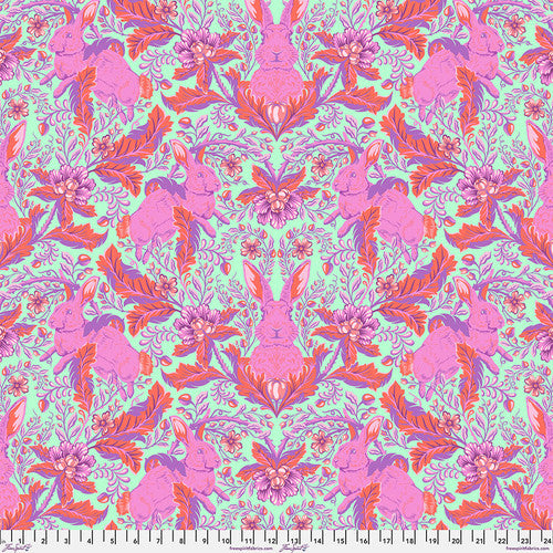 Fabric HOPPY GO LUCKY BLOSSOM, from FULL MOON FOREST II collection, PWTP246.BLOSSOM, by Tula Pink