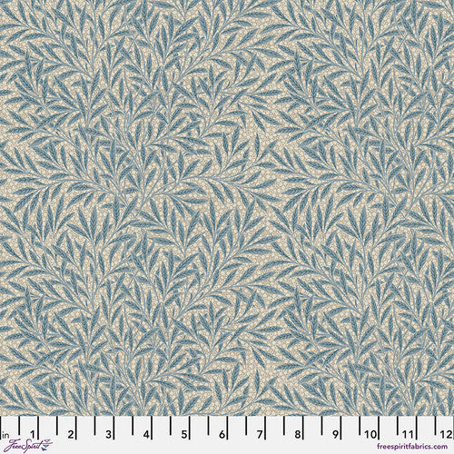 Fabric Emerys Willow - Woad Blue  from EMERY WALKER Collection, Original Morris & Co for Free Spirit, PWWM109.WOADBLUE