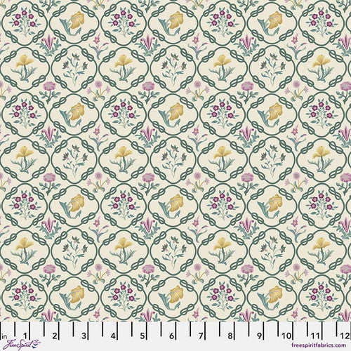 Fabric SMALL MAY'S COVERLET HEATHER, Red House Collection, Original Morris & Co, PWWM121.HEATHER