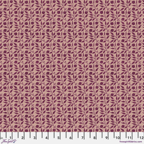 Fabric MEDIUM ROSEHIP PLUM, Red House Collection, Original Morris & Co, PWWM125.PLUM