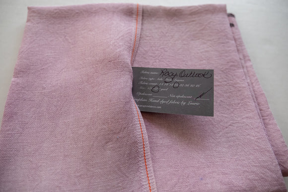 Seraphim Hand-Dyed Embroidery Linen ROSY OUTLOOK for Cross Stitch and Embroidery Cashel 28 count, 17