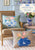 Fabric Fat 1/8 bundle APPLIQUE FLOWERS, 18 pieces, 10"x 19" each from Tilda, SOMETHING BLUE Collection, TIL300284
