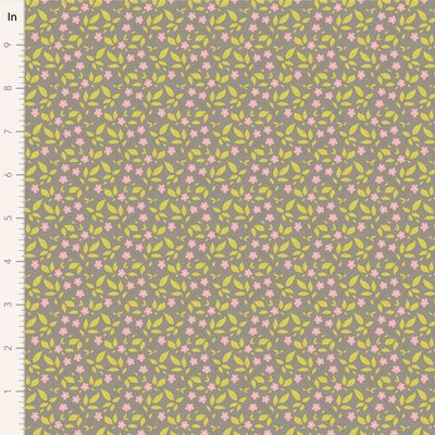 Fabric SUNDAY BRUNCH Blenders TIPSY GRAY by TILDA, TIL110118