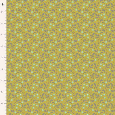 Fabric SUNDAY BRUNCH Blenders TIPSY SOUR YELLOW by TILDA, TIL110119