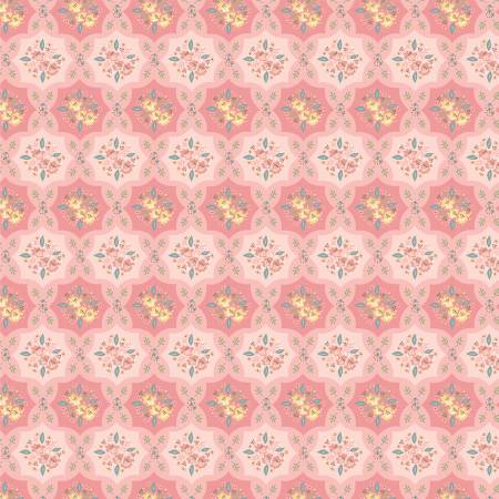Fabric QUILTY PATCHES BLUSH for Poppie Cotton, # WW25108
