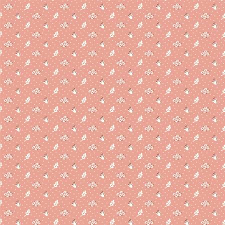 Fabric CORAL VINTAGE APRON for Poppie Cotton, # WW25111