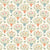Fabric CREAM FLOWER POTS for Poppie Cotton, # WW25115