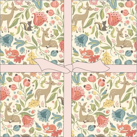 Fabric, Charm Pack of WILDWOOD DWELLINGS Collection by Sheri McCulley for Poppie Cotton, # WW25121