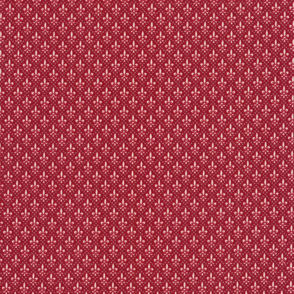 Cotton Fabric, Chateau De Chantilly ROUGE 13948 14, Moda Collection by French General