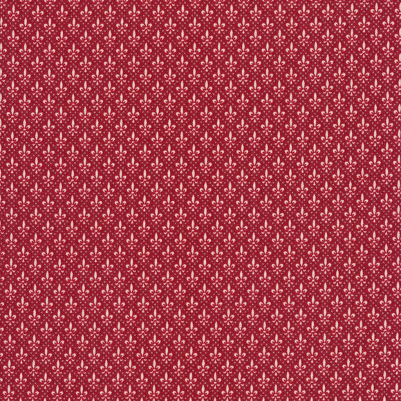 Cotton Fabric, Chateau De Chantilly ROUGE 13948 14, Moda Collection by French General