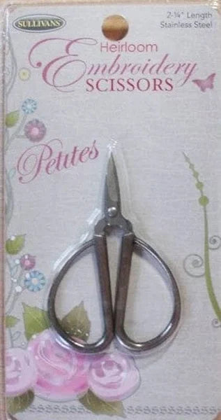 Sullivans' Petites Embroidery Scissors Silver # 39984