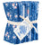 Fabric, 10 Fat 1/4s (20" X 22") bundle from Tilda, SOMETHING BLUE Collection DARK colorway, TIL300263