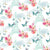 Fabric Eiffel Tower with Flowers and Butterflies from Love is in the Air Collection by Lanie Loreth for Blank Co., 1679-01 White