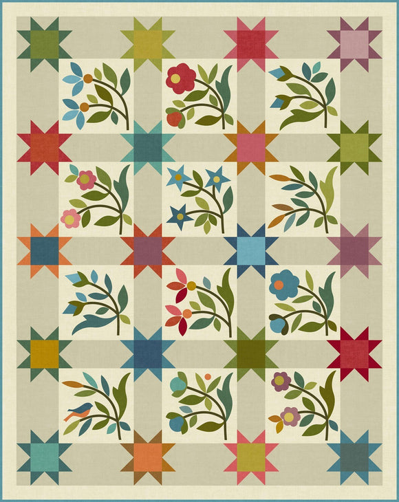 Spring Sprouts Quilt Pattern by Edyta Sitar from Laundry Basket Quilts, LBQ-0770-P