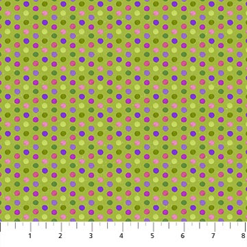 Northcott Fabric Wine Dots, Green Multi, Life Happens Wine Helps Collection by Ellen and Clark Studio 24567-74