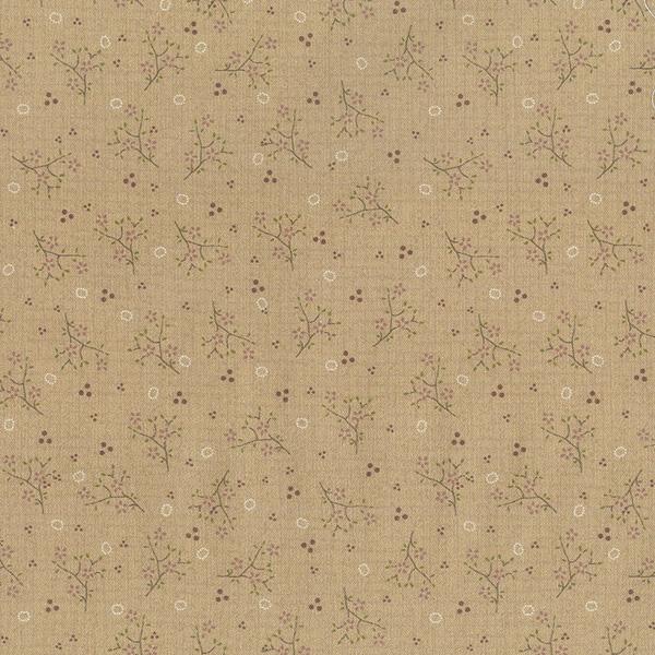 Quilting FABRIC from Lecien, One Stitch At a Time Collection by Lynnette Anderson. 35075-11 Tiny Flower Branches