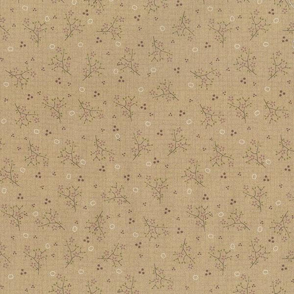 Quilting FABRIC from Lecien, One Stitch At a Time Collection by Lynnette Anderson. 35075-11 Tiny Flower Branches