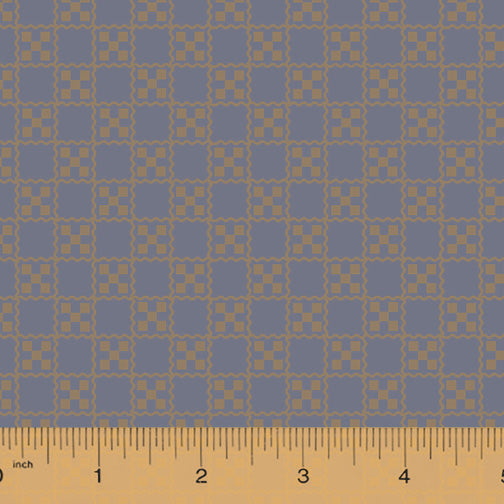 French Armoire, Garden Tablecloth Quilting Fabric from L'Atelier Perdu for Windham Fabrics, 51555-1, Slate