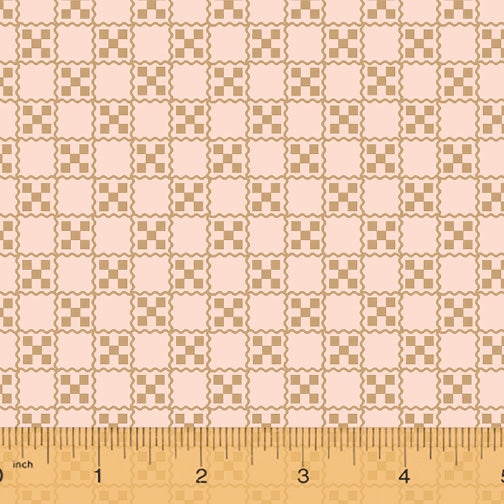 French Armoire, Garden Tablecloth Quilting Fabric from L'Atelier Perdu for Windham Fabrics, 51555-2, Dusty Blush