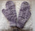 Hand-knit Mittens from Malabrigo Chunky Pearl yarn