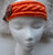 Handmade Hair Band from Elastic Cotton Yarn, Fixation, color Coral