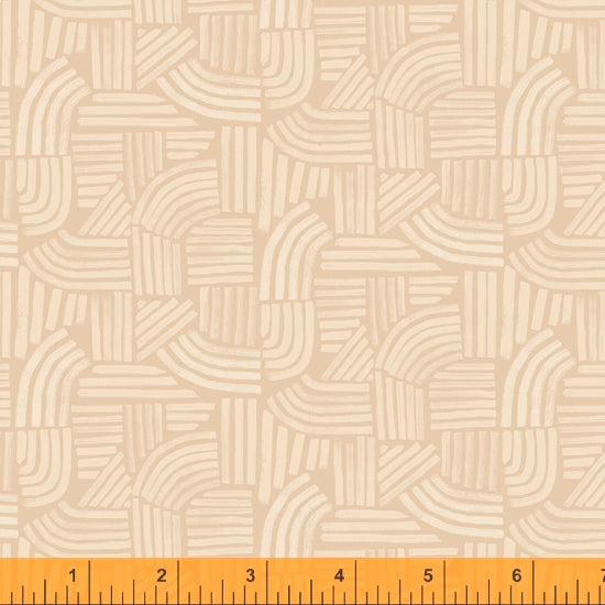 Wildflower Collection, Linea, Sand Cotton Fabric by Kelly Ventura for Windham, 52254-10