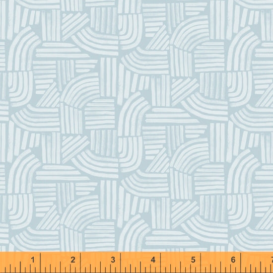 Wildflower Collection, Linea, Ice Blue Cotton Fabric by Kelly Ventura for Windham, 52254-11