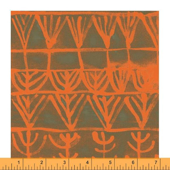 Random Thoughts Collection, Quilting Fabric Wildflower Garden, Daylily, 52841-14 from Marcia Derse for Windham Fabrics